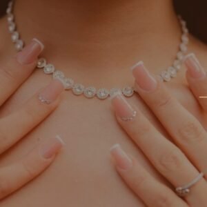 Opulent Radiance Crystal Halo Tennis Necklace